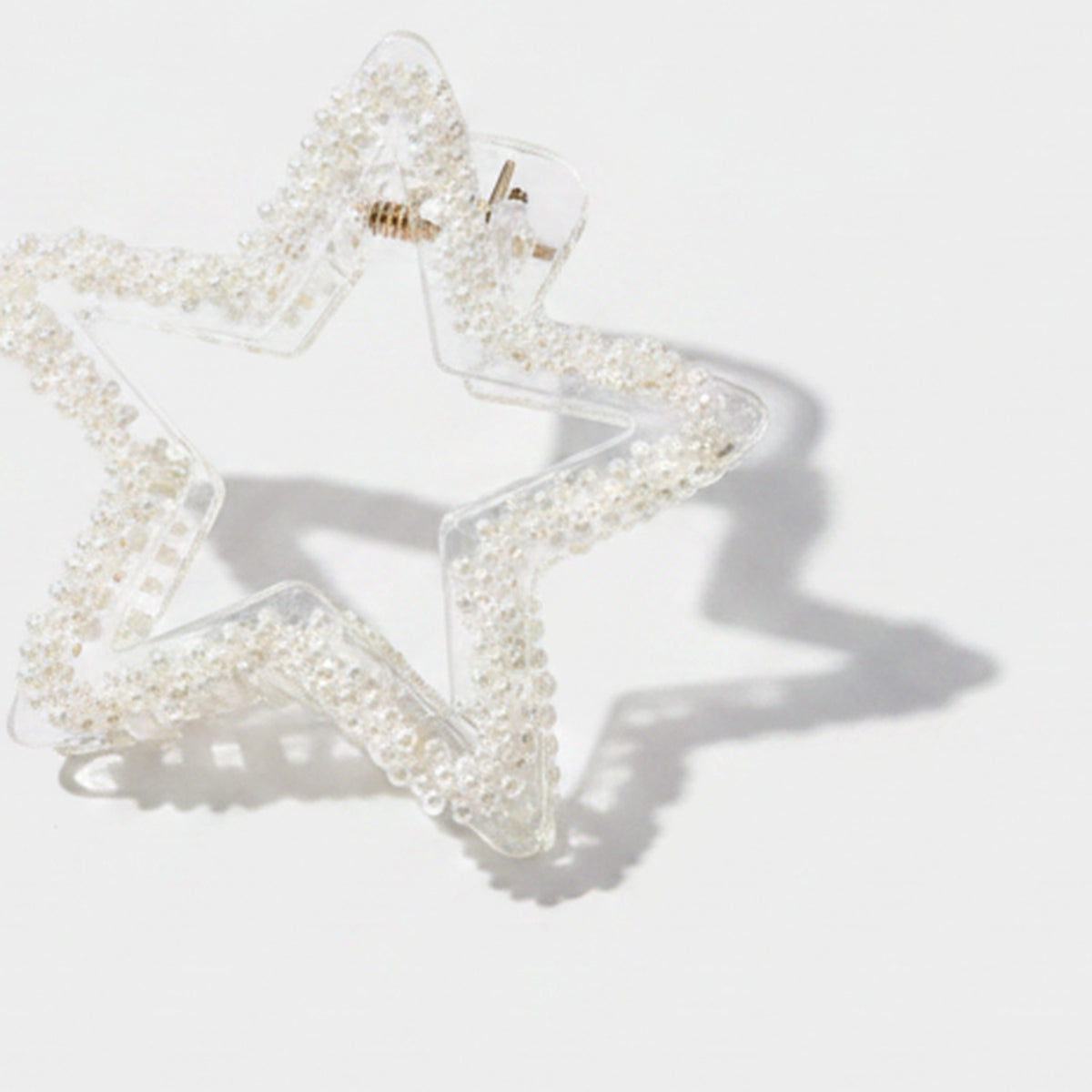 Pearl Beaded Star Hair Claw Clip – hair accessories (view 1)