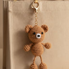Tiny Bear Crochet Keychain DIY Kit