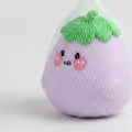 Smiling Eggplant Mesh Squishy - Lavender