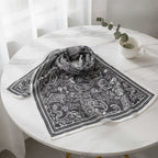 Paisley Bandana Scarf - Classic Charcoal