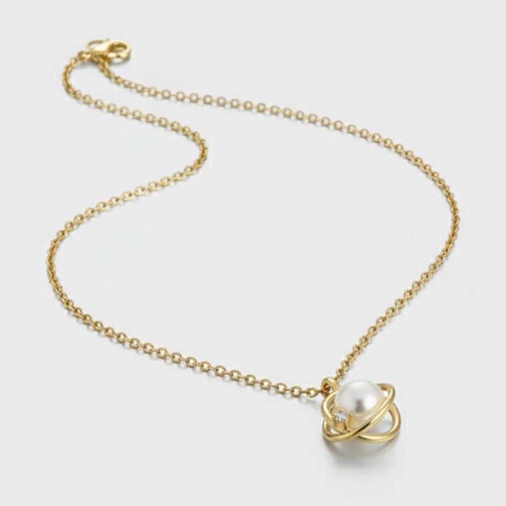 Pearl Pendant Gold Chain Necklace – jewelry (view 1)