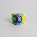 Trippy Eyes Squishy Cube - Fluid Rainbow