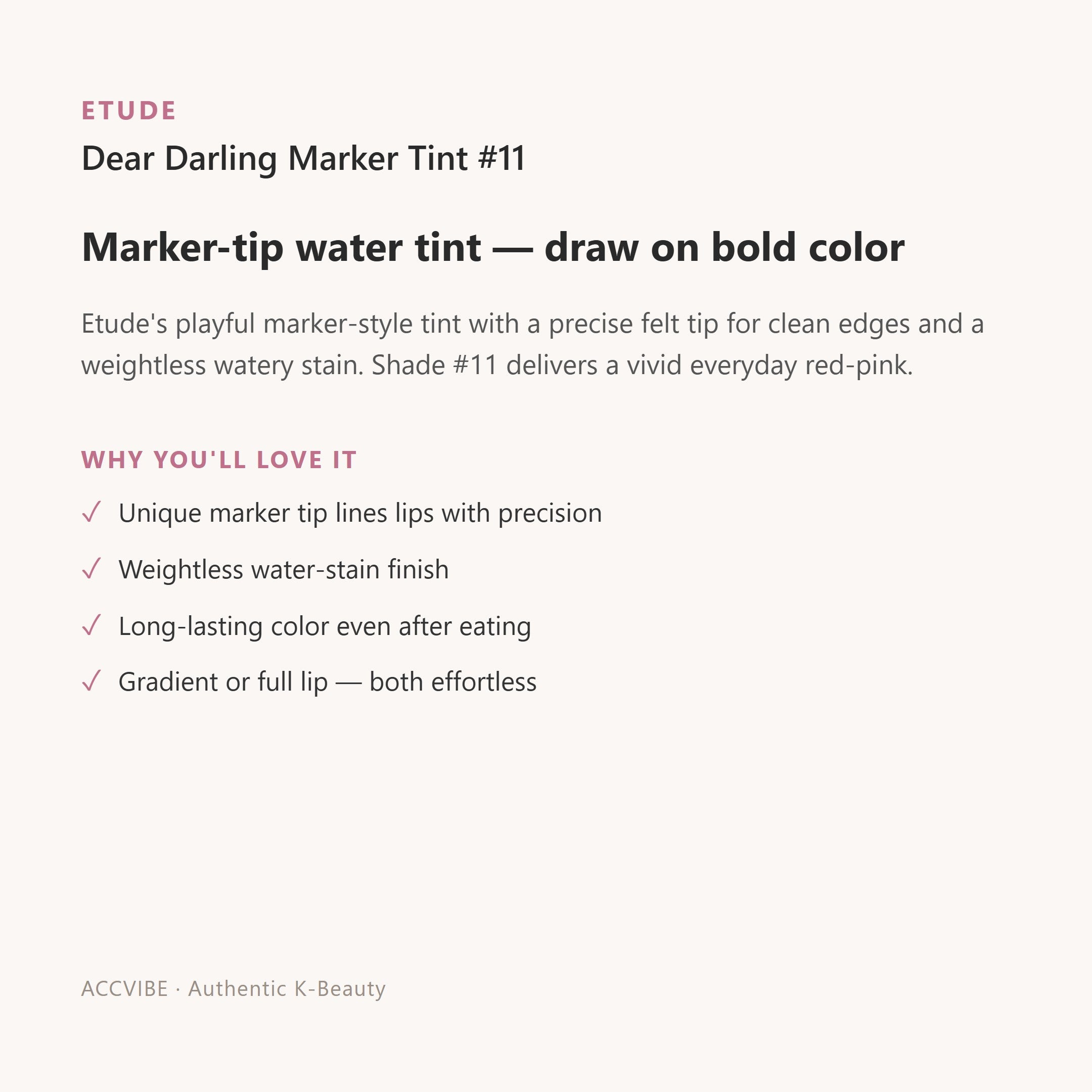 Dear Darling Marker Tint #11