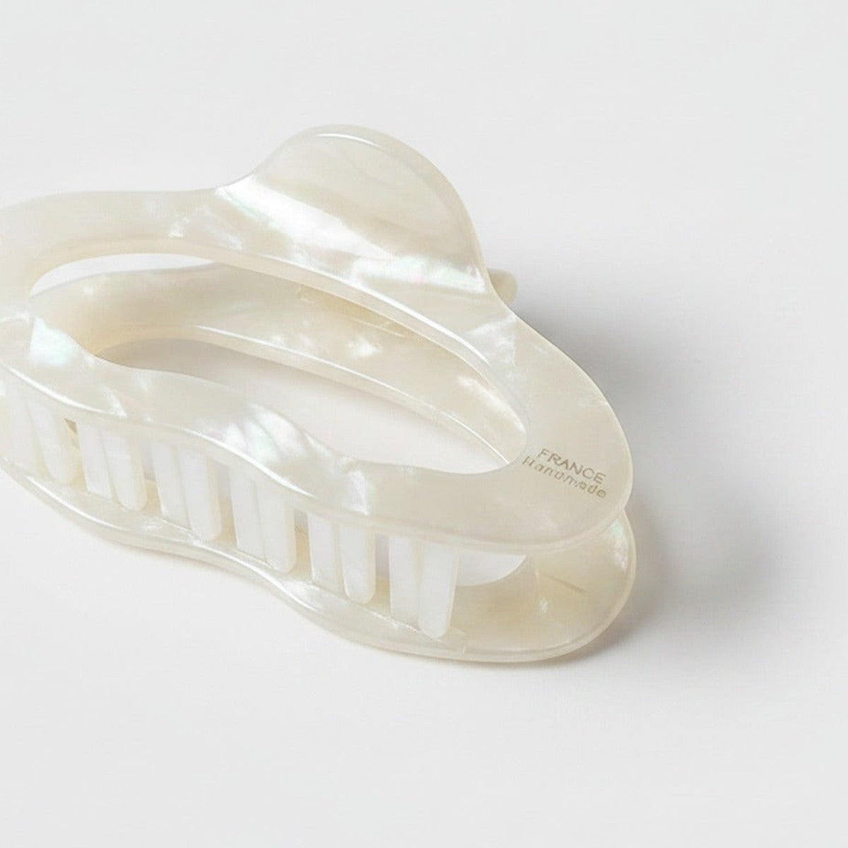 Teeth Hair Claw Clip - Holographic White – hair accessories (view 1)
