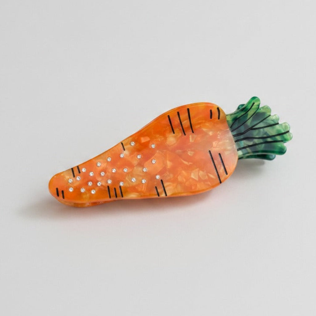 Carrot Shaped Hair Claw Clip - Orange
