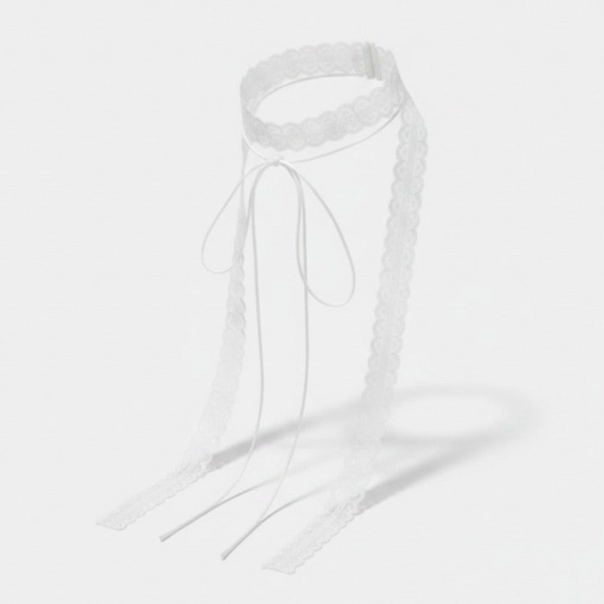Textured Long Wrap Scarf - White