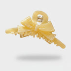 Pale Yellow Bow Hair Claw Clip – hair accessories (view 1)