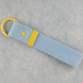 Fabric Keychain DIY Set - Blue / Yellow Buckle
