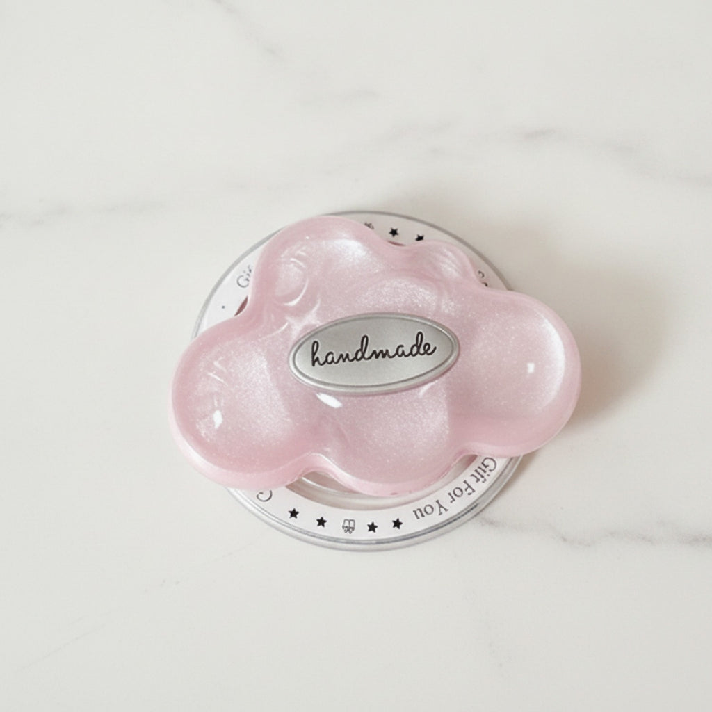 Cloud Grip Phone Stand - Shimmer Pink