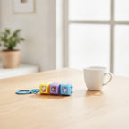 Mini Light-Up Game Keychain - Coffee