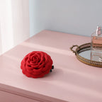 Rose Bloom Hair Claw - Red