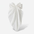 Oversized Bow Hair Claw - White