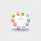 Blue Flower Hair Clips Set Daisy