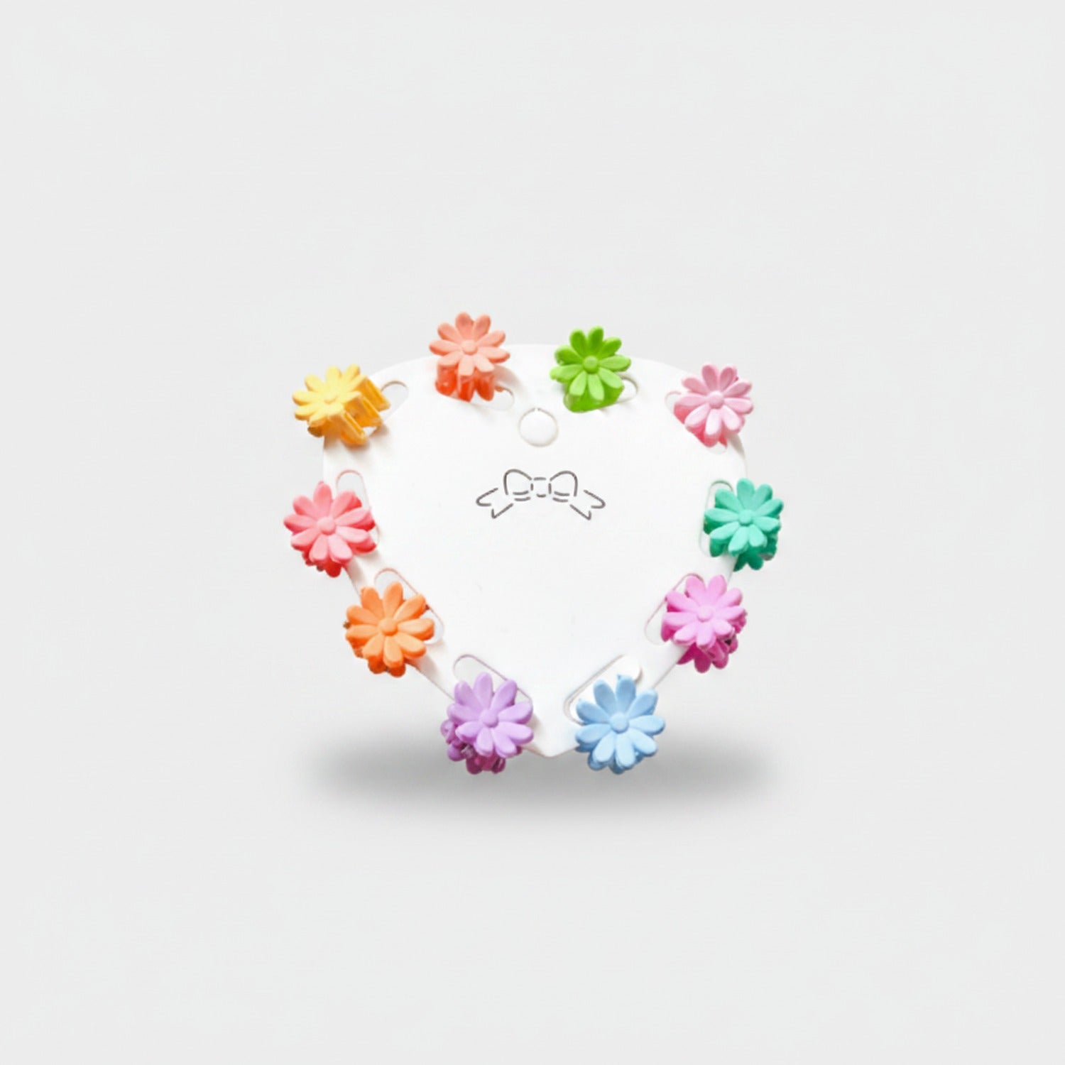 Blue Flower Hair Clips Set Daisy