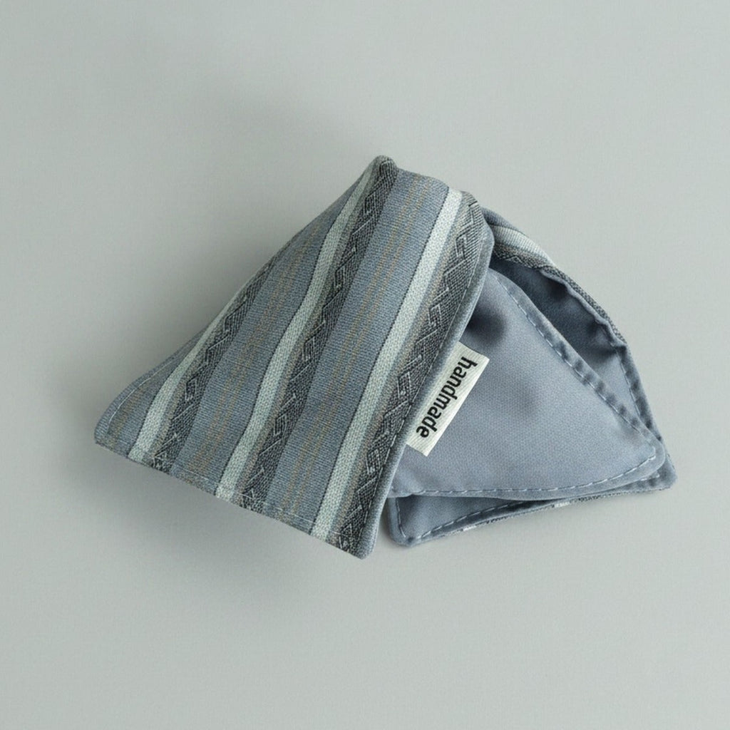 Striped Textured Hair Claw Clip Blue – hair accessories (view 1)