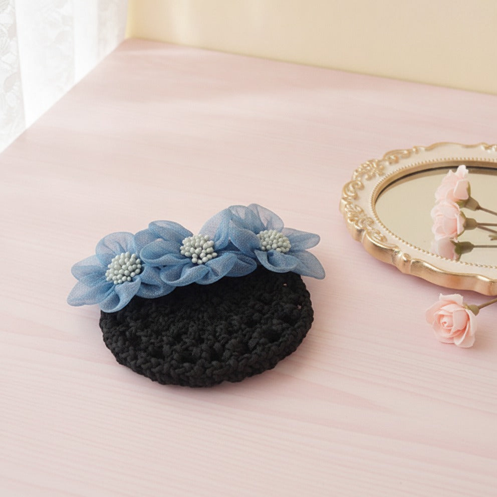 Flower Cluster Hair Claw - Sky Blue