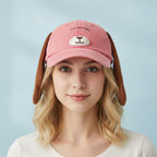 Puppy Ears Baseball Cap - Pink