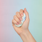 Bubble Pop Stress Ball - Green - squeeze in hand