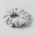 Zebra Striped Ruched Scrunchie Hair Tie – hair accessories (view 1)