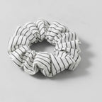 Zebra Striped Ruched Scrunchie Hair Tie – hair accessories (view 1)