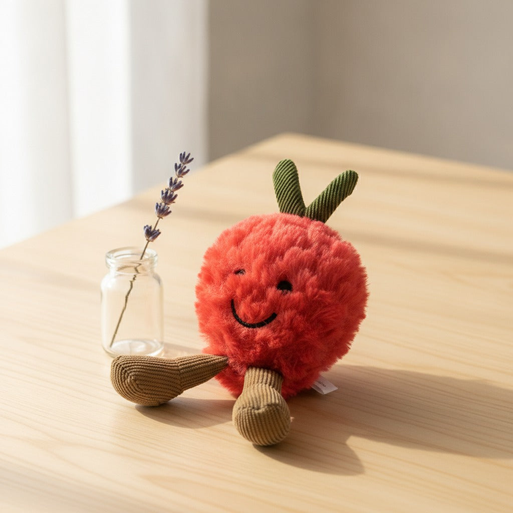 Smiling Cactus Fruit Keychain - Red