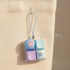Cute Pup Light-Up Keychain - Blue