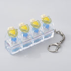 Angry Cookie Keychain - Clear Base Corn