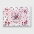 Butterfly Flower Pink Stationery Notepad Set (view 1)