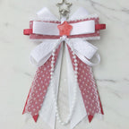 Layered Bow Bag Charm