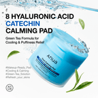 ANUA 8 Hyaluronic Acid Catechin Calming Pad (110 Pads / 185ml)