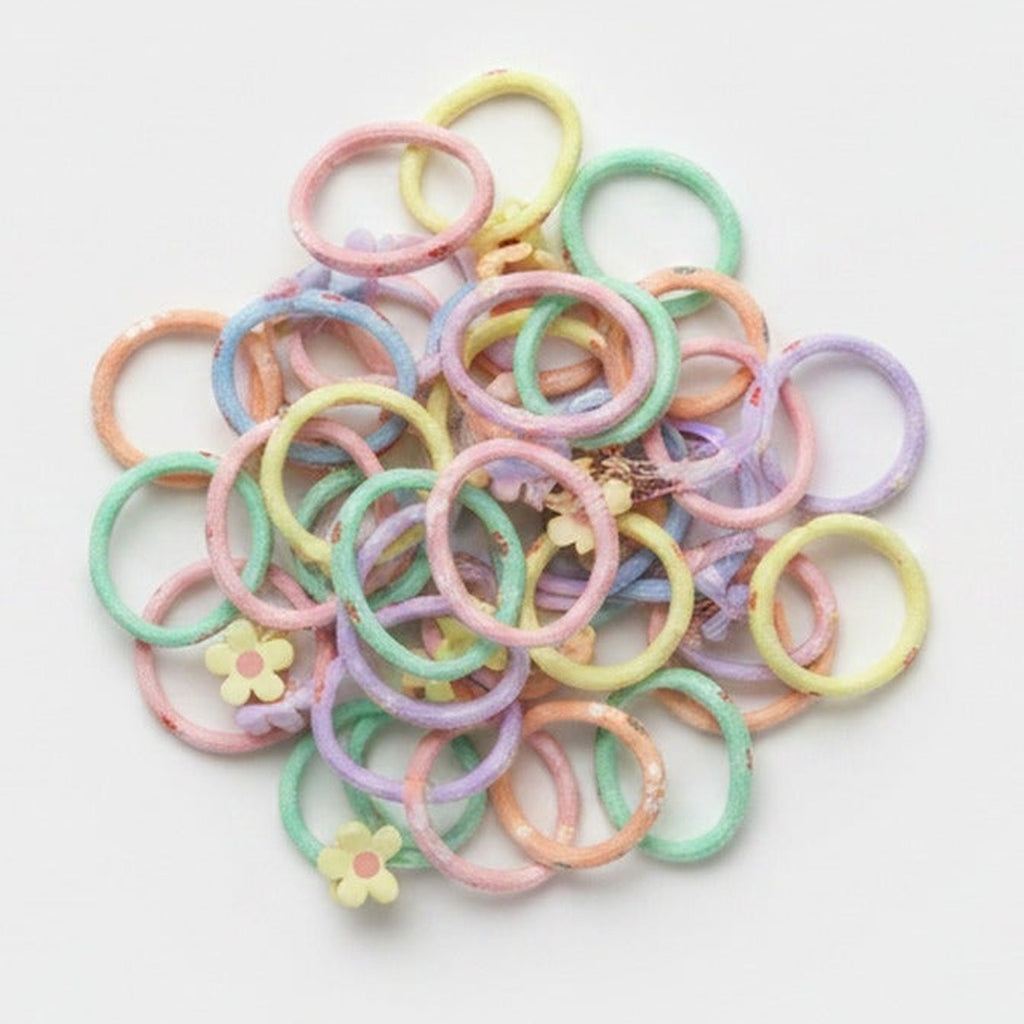 Pastel Rainbow Hair Tie Set Pastel Rainbow
