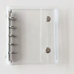 Clear Spiral Notebook With Metal Snap Closure – stationery (view 1)