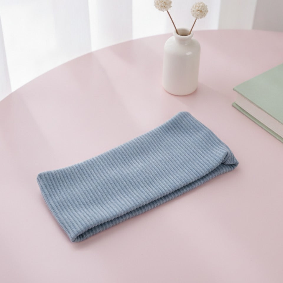 Ribbed Knit Headwrap - Light Blue