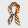 Diagonal Stripe Silk Neck Scarf Bow – scarves & belts (view 1)