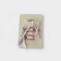 Floral Butterfly Bow Hair Clips Set Pink Floral