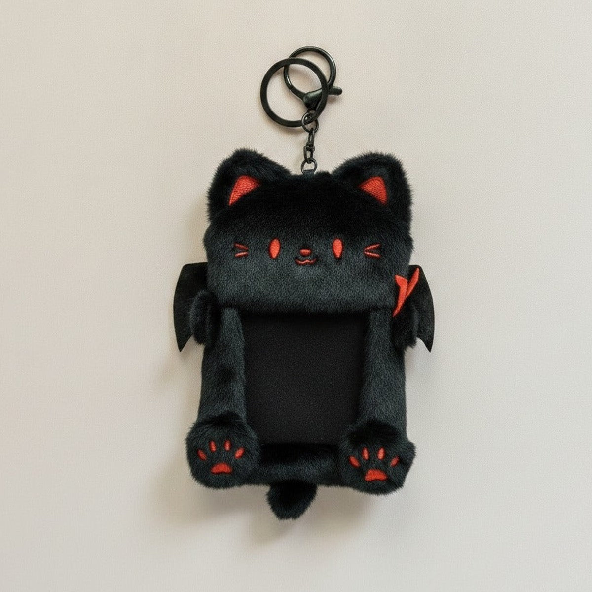 Devil Cat Plush Keychain Card Holder – novelty & toys (view 1)
