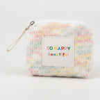 Pastel Rainbow Striped Textured Coin Purse Wallet – bags & wallets (view 1)