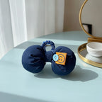 Puffy Bow Hair Claw - Navy Blue