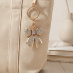 Sparkle Bow Keychain Charm - Gold