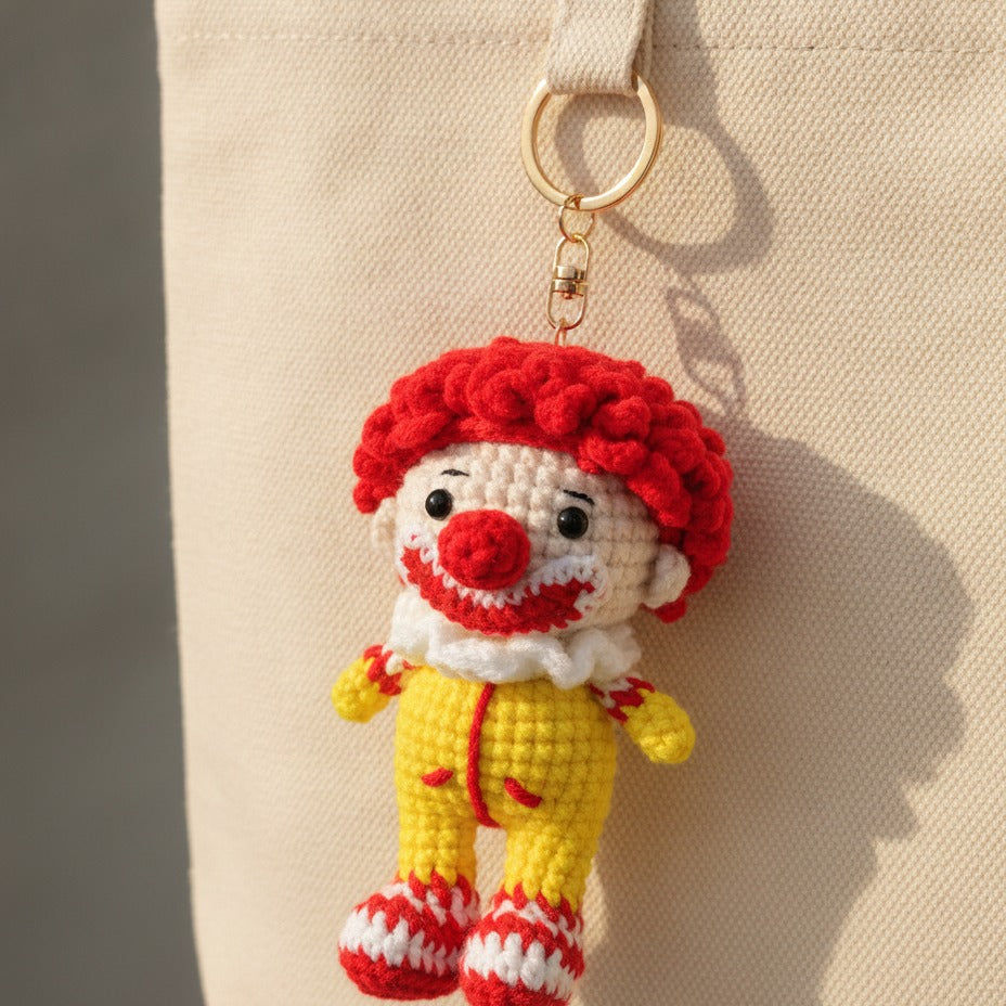 Mini Crochet Keychain DIY Kit - Clown