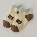 Yellow Bear Print Ankle Socks – apparel accessories (view 1)