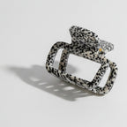Speckled Black And White Textured Hair Claw – hair accessories (view 1)