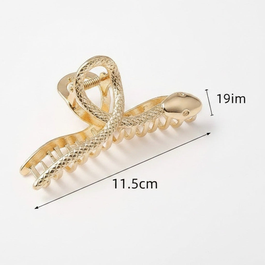 Snake Claw Hair Clip Gold – hair accessories (view 1)