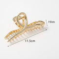 Snake Claw Hair Clip Gold – hair accessories (view 1)