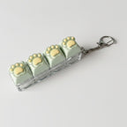 Mini Paw Pad Keychain - Sage Green
