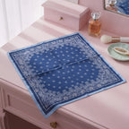 Ornate Bandana Square Scarf - Plum