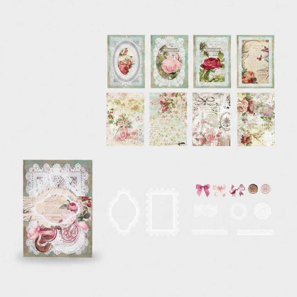 Floral Lace Stationery Set With Ribbon Bows (view 1)