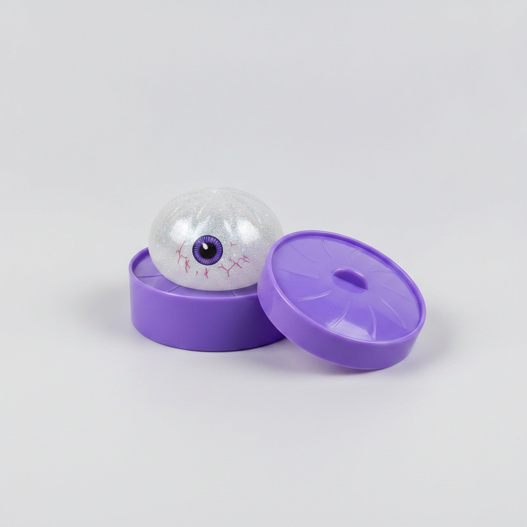 Spooky Dimple Squishy with Bamboo Steamer - White Eyeball