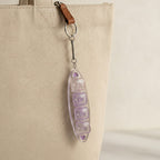 Heart Keycap Light-Up Keychain - Purple