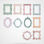 Ornate Decorative Picture Frame Set - Pastel Colors – stationery (view 1)